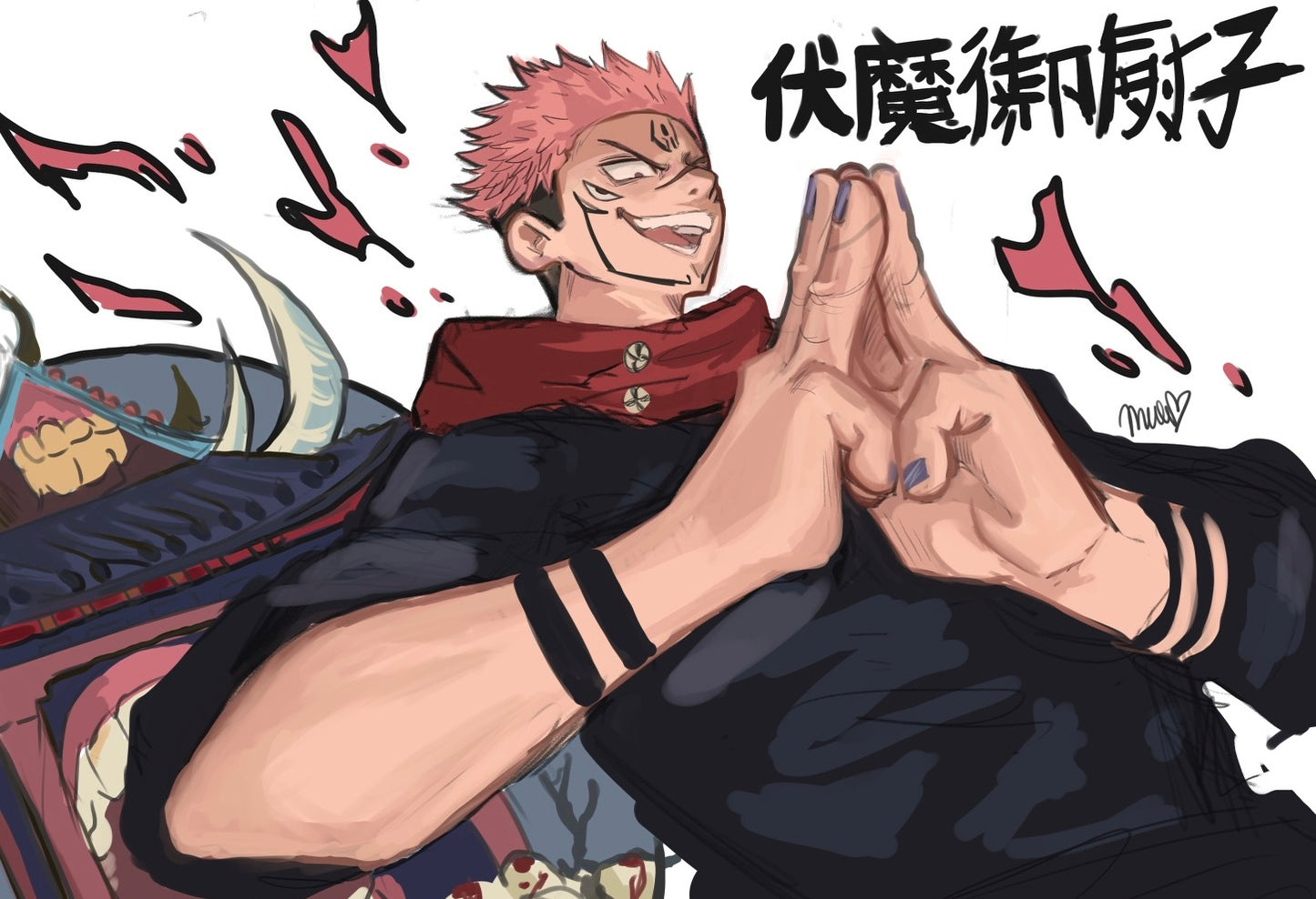 JUJUTSU KAISEN SUKUNA SHRINE Anime print