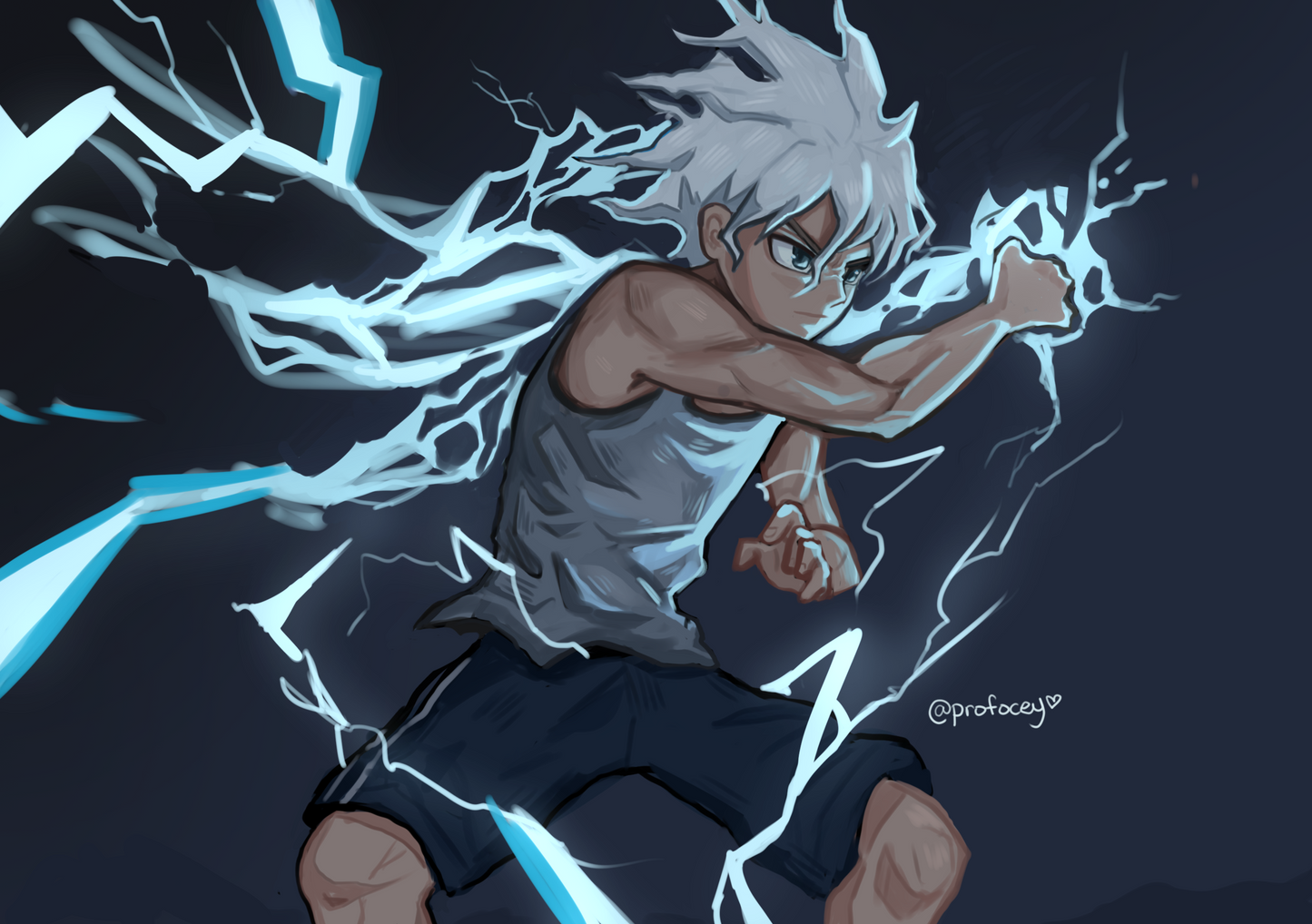 GODSPEED HXH Print // (8.5"x11"))