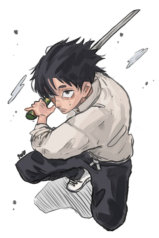 JUJUTSU KAISEN Yuta Print // (8.5"x11"))