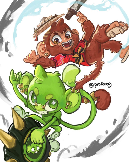 MONKEY BUSINESS( KID MONKEE x PROFOCEY ) print //(8.5"x11")